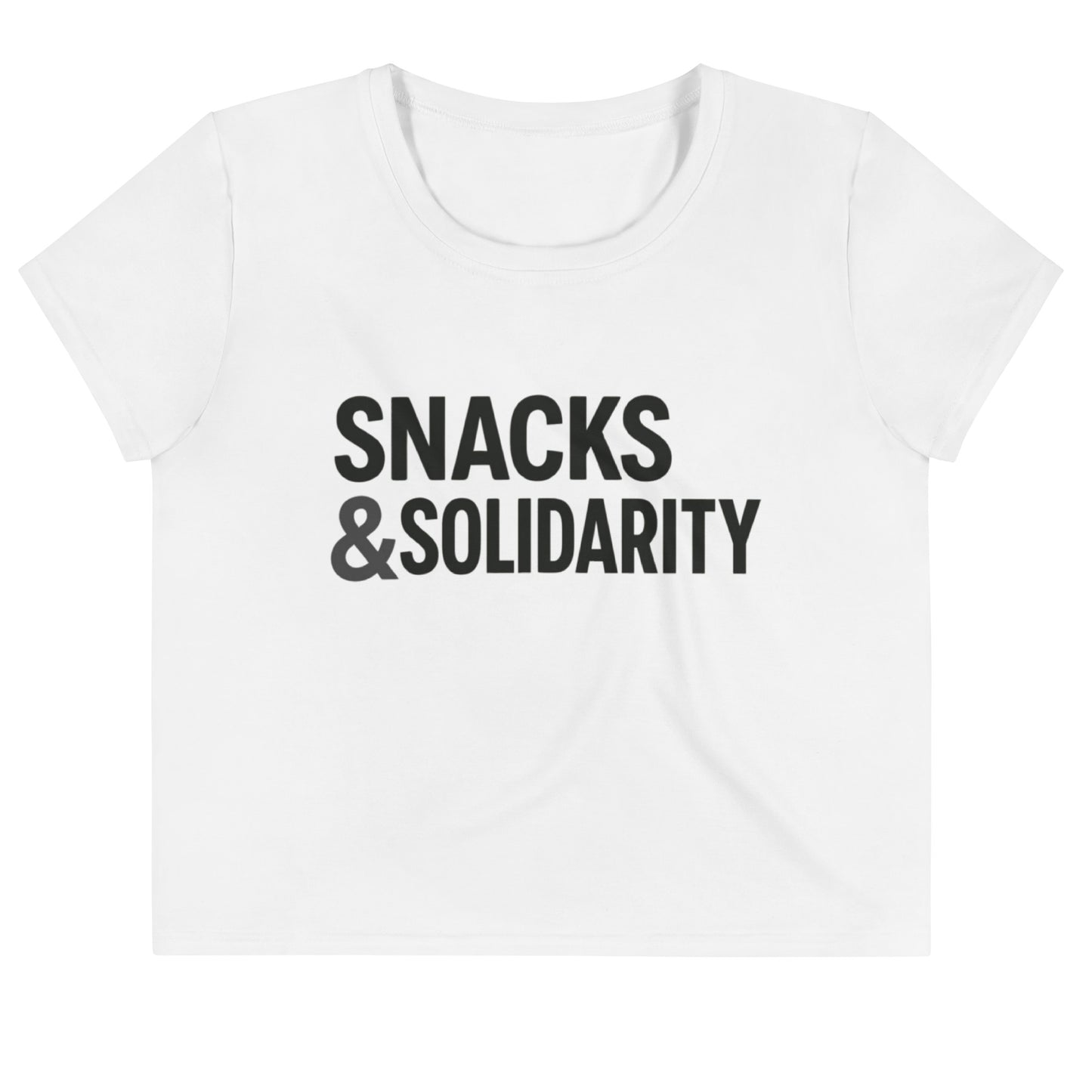 Snacks & Solidarity Crop Tee